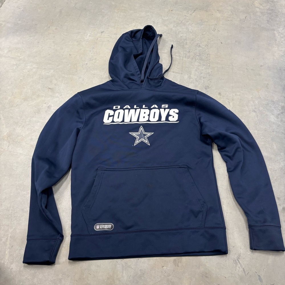 Authentic New Era NFL Team Combine Apparel Dallas Cowboys Hoodie Men's Small